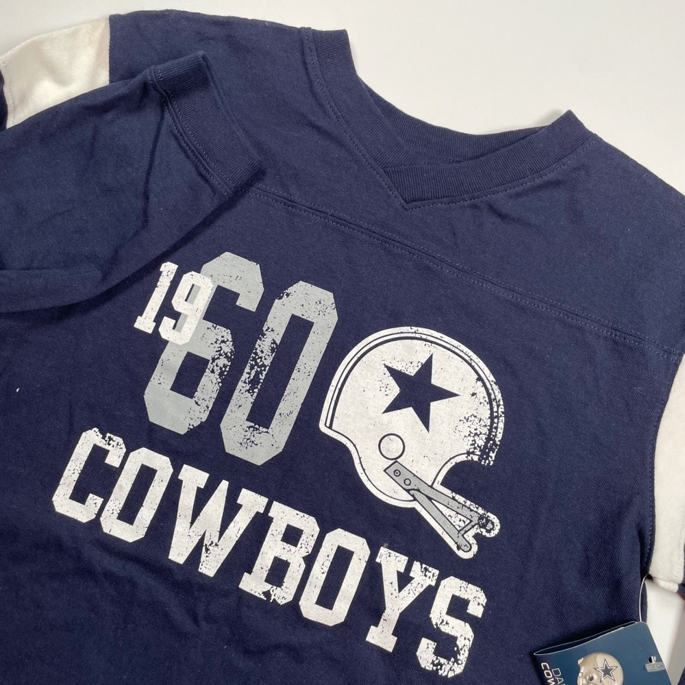 Dallas‎ Cowboys NFL Football Boys L Long Sleeve T-Shirt 1960 Graphic Tee